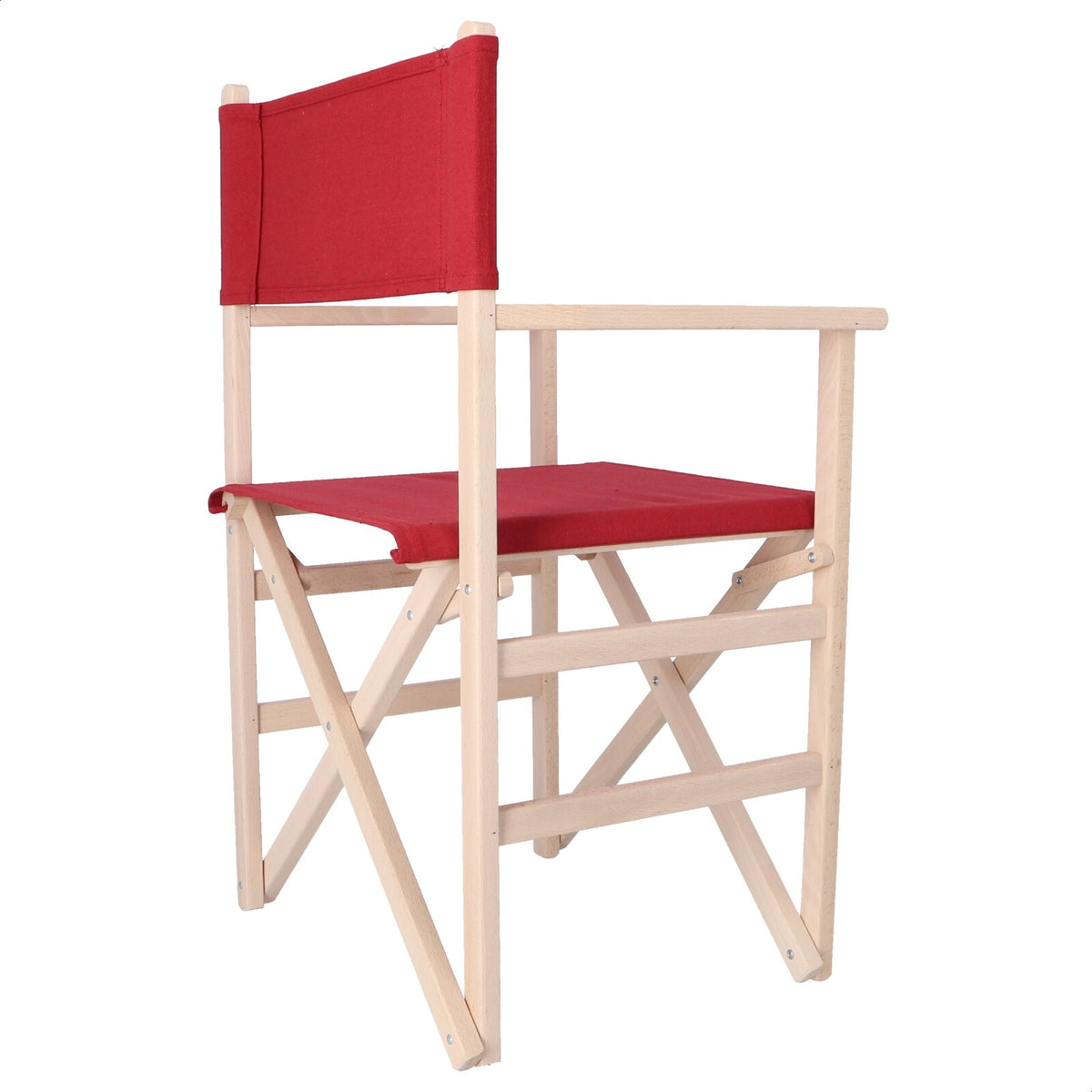 Sillón director haya sin barniz lona granate 51x46x86 cm (6)