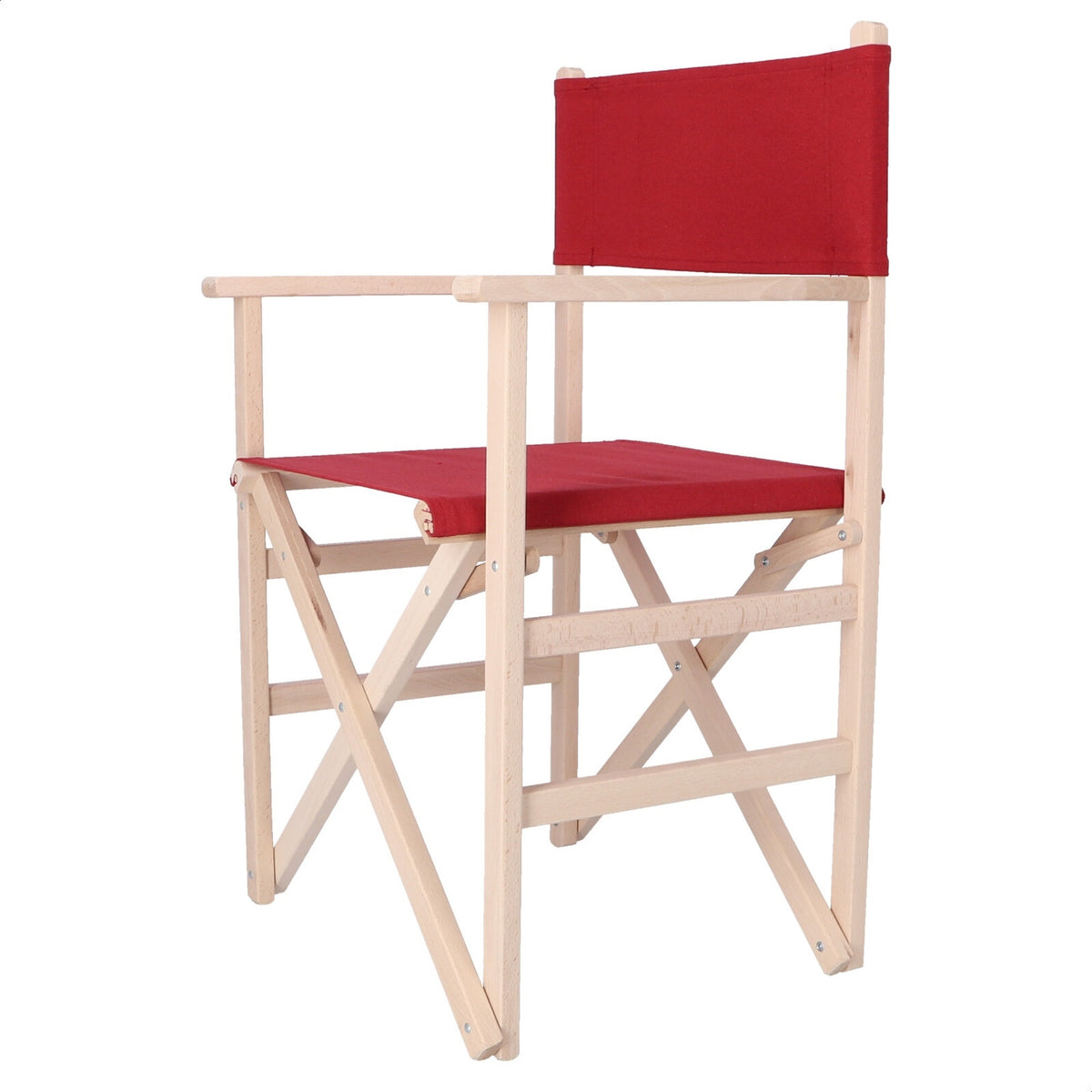 Sillón director haya sin barniz lona granate 51x46x86 cm (8)
