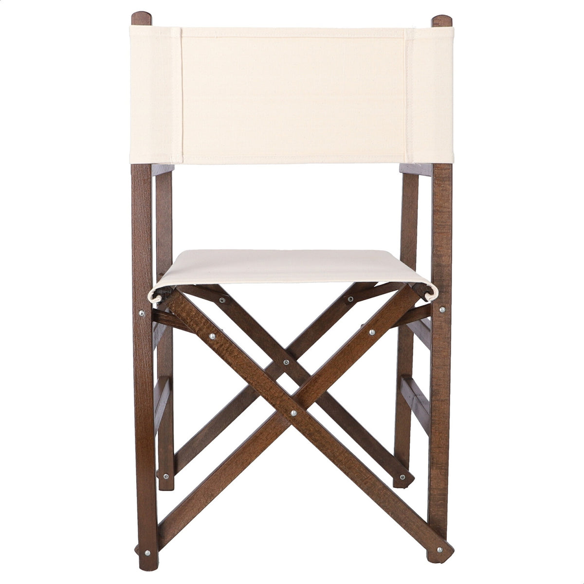 Sillón director estructura nogal lona cruda 51x46x86 cm (5)