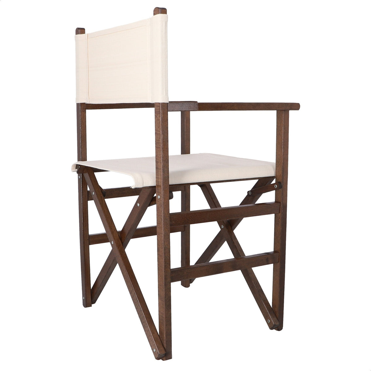 Sillón director estructura nogal lona cruda 51x46x86 cm (6)