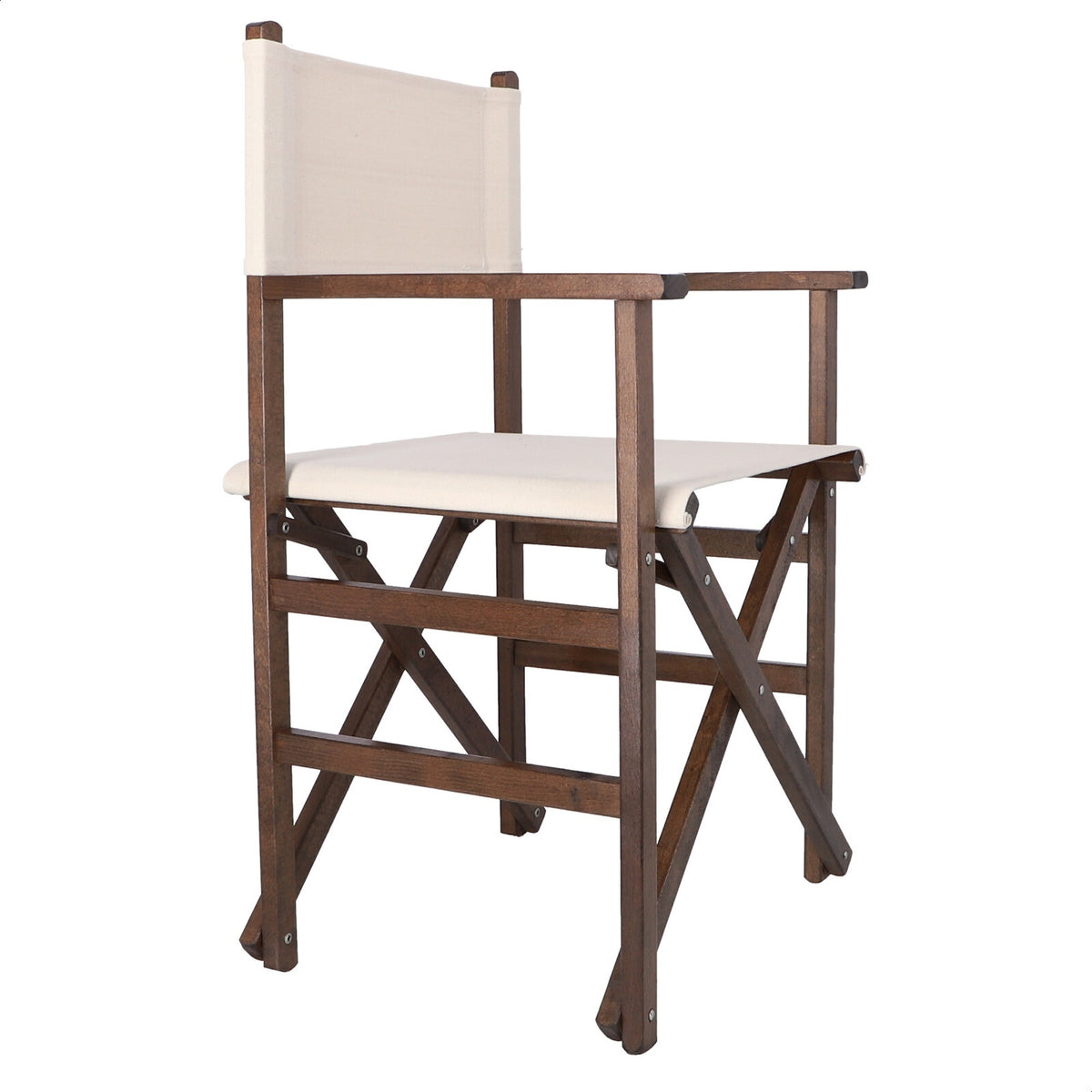 Sillón director estructura nogal lona cruda 51x46x86 cm (7)