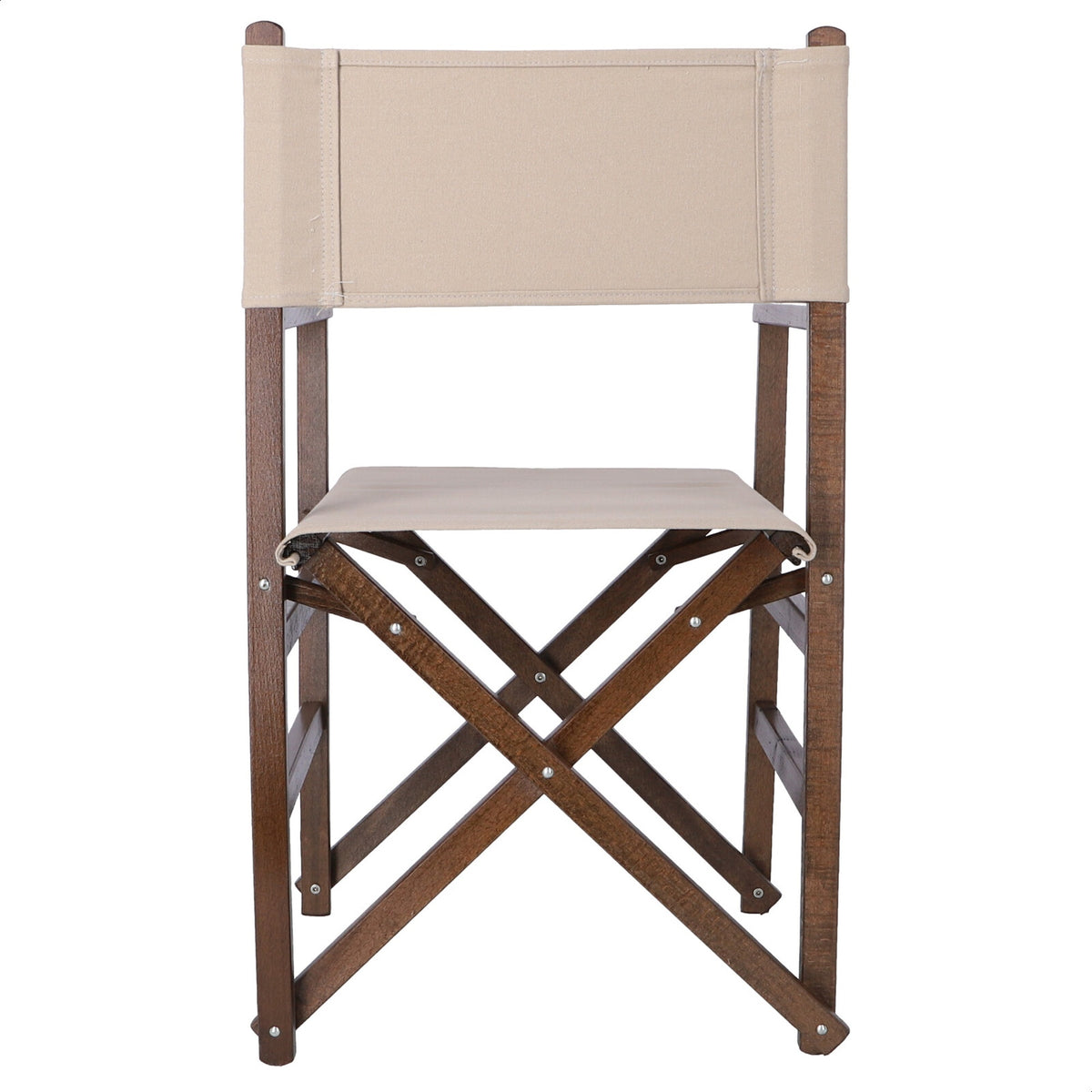 Sillón director estructura nogal lona gris piedra 51x46x86 cm (6)