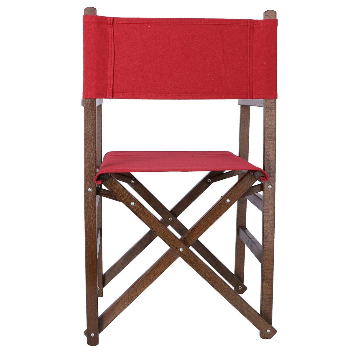 Sillón director estructura nogal lona granate 51x46x86 cm (5)