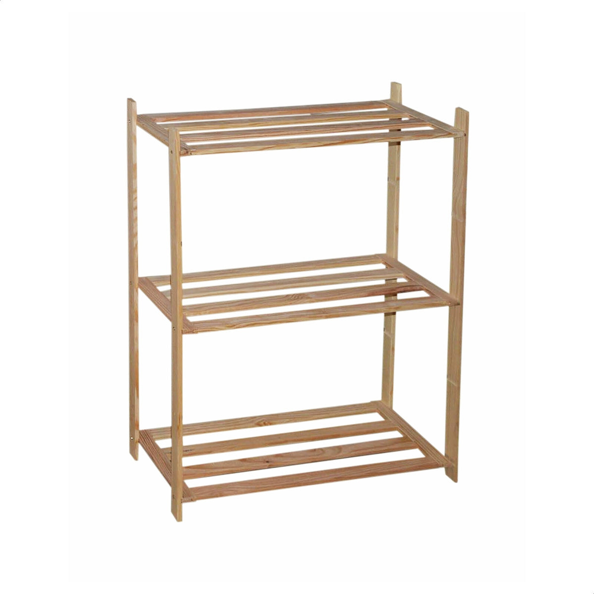 Estantería madera 3 baldas 90x35x4 cm