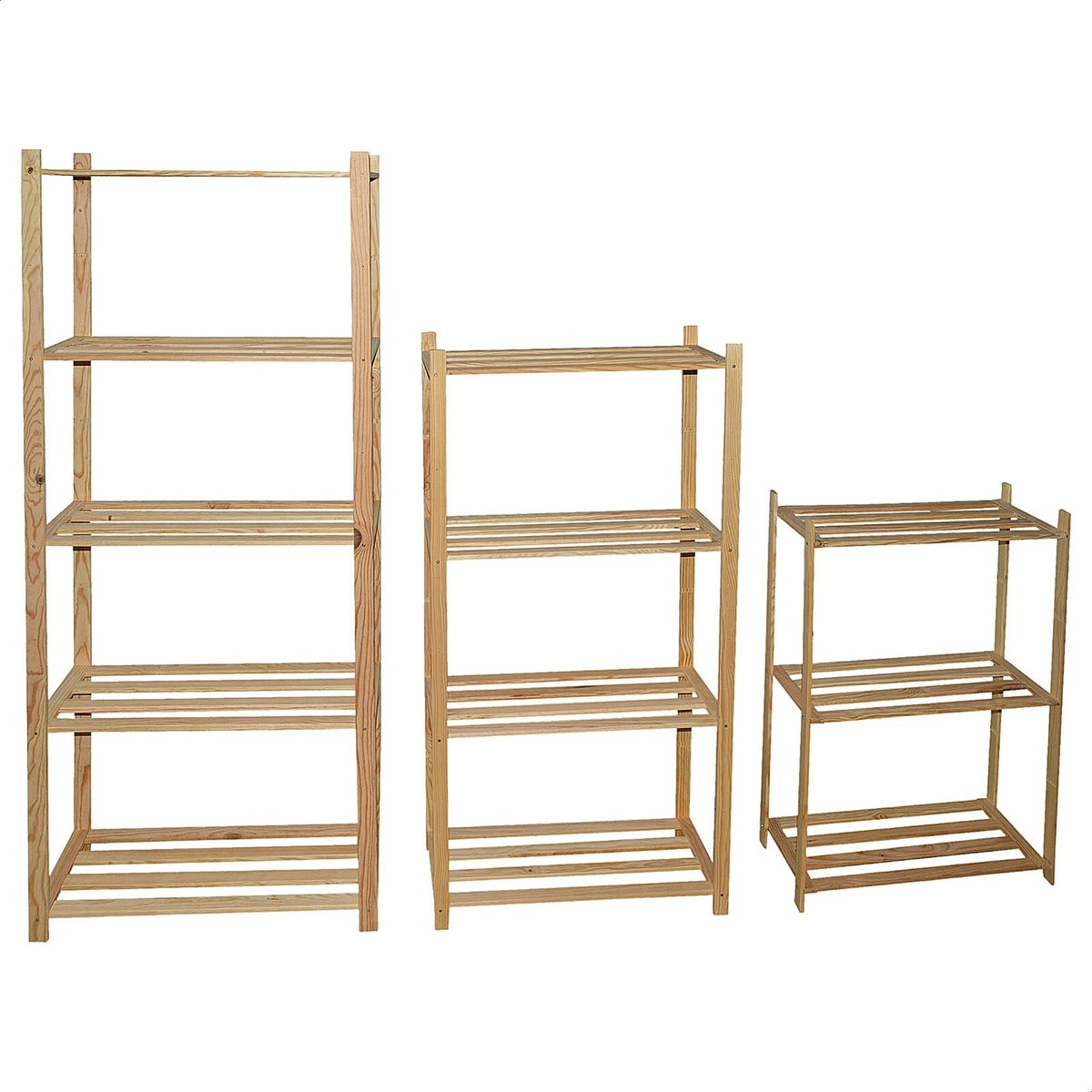 Estantería madera 5 baldas 170x35x4 cm (3)