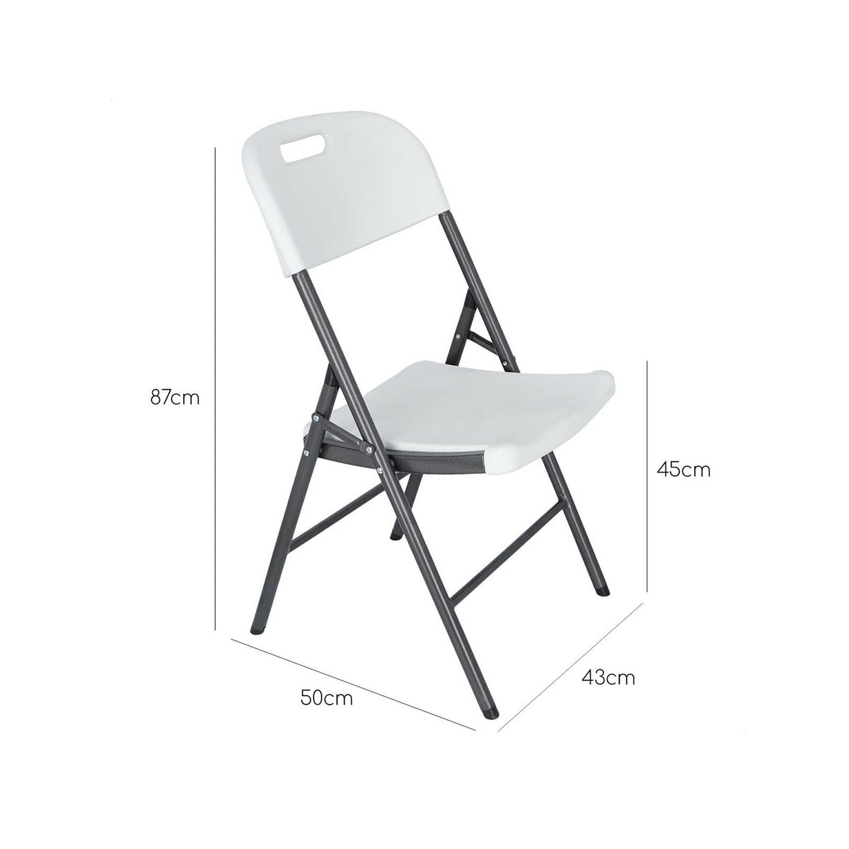 Silla catering estructura metálica blanca 45x53x87 cm (3)