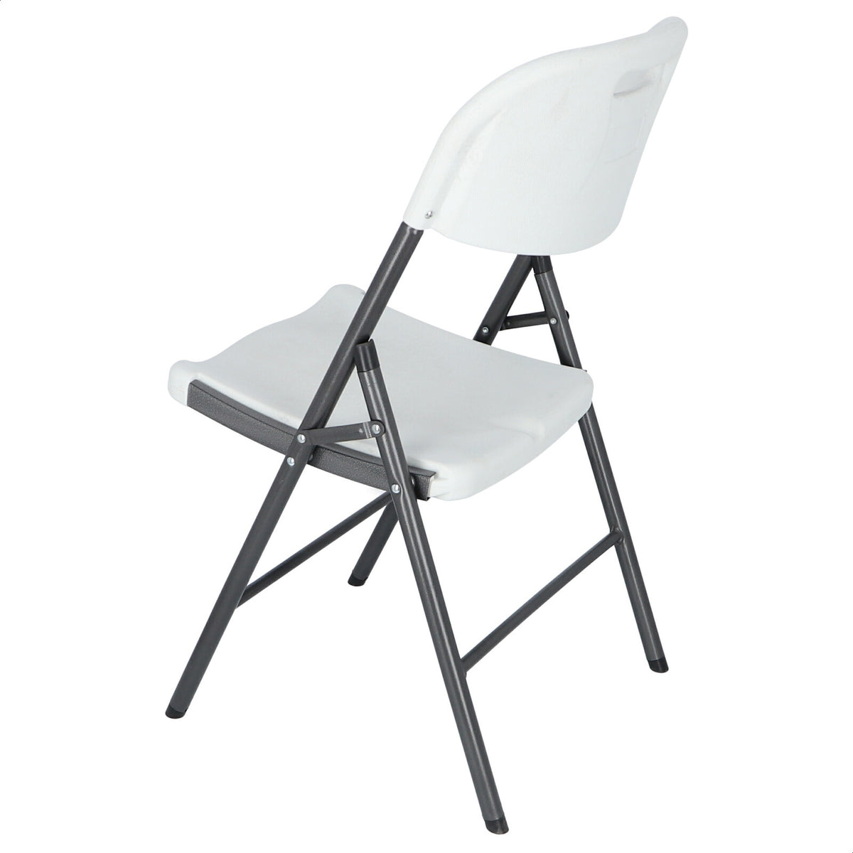 Silla catering estructura metálica blanca 45x53x87 cm (4)