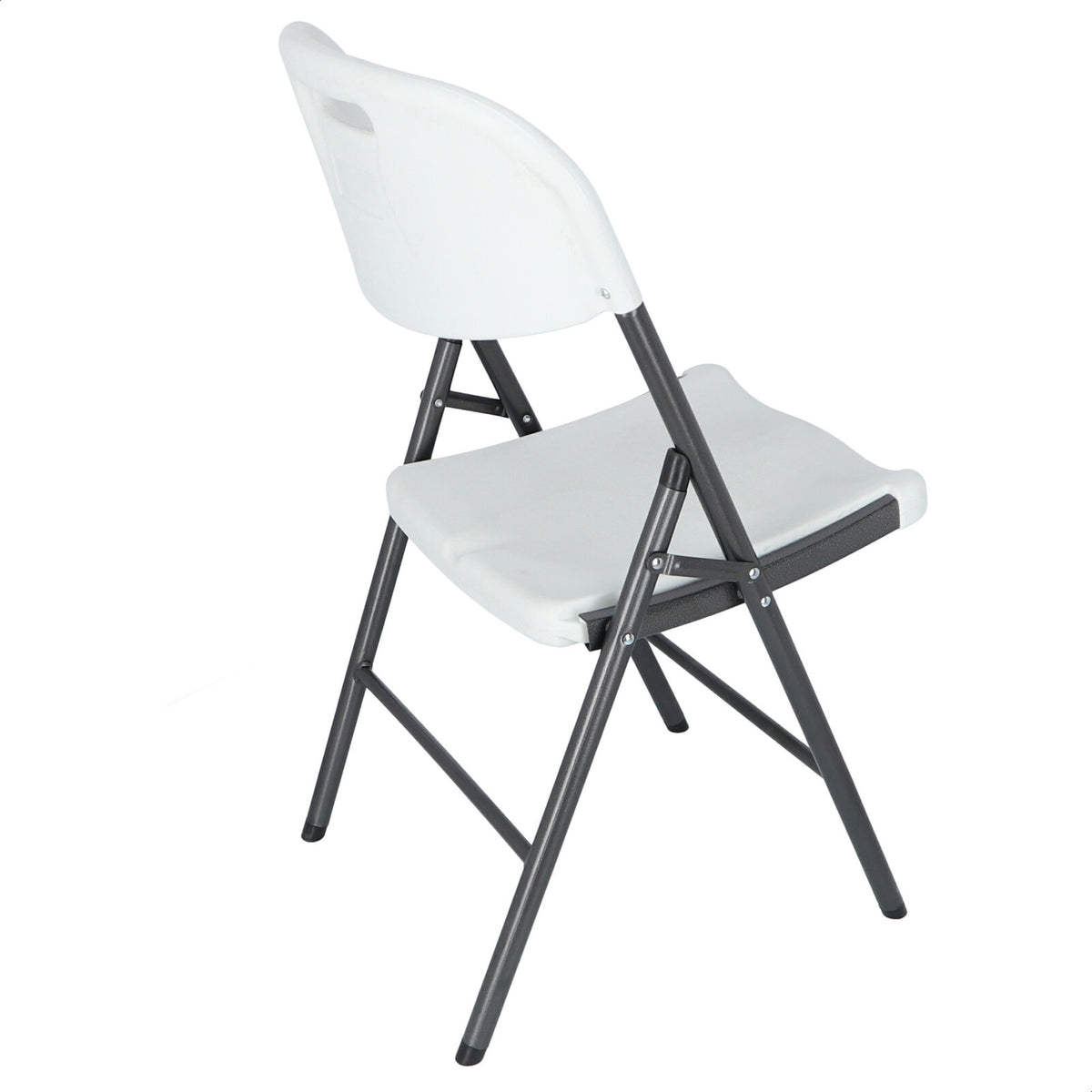 Silla catering estructura metálica blanca 45x53x87 cm (6)