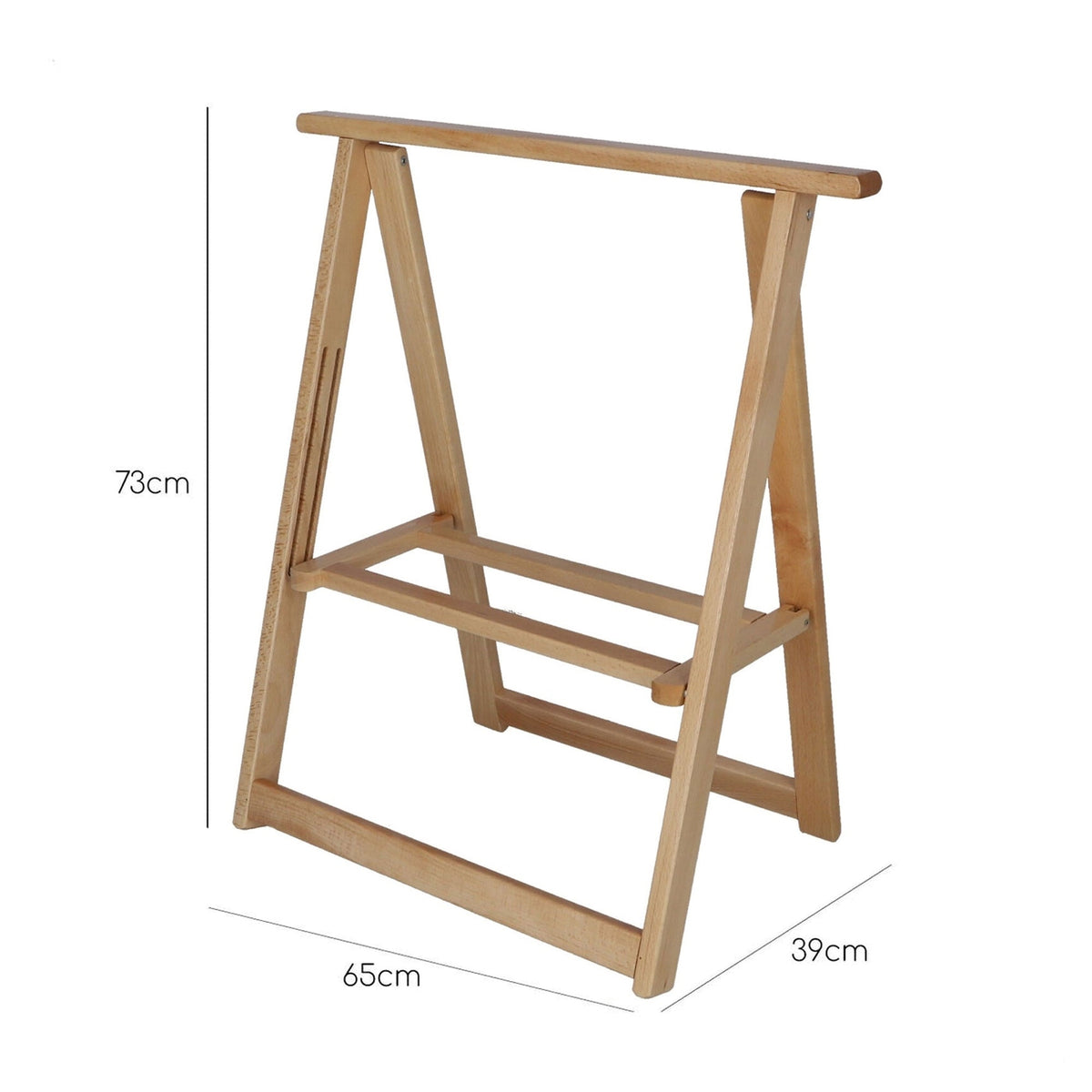 Caballete de haya bajo barniz H.73 cm (3)