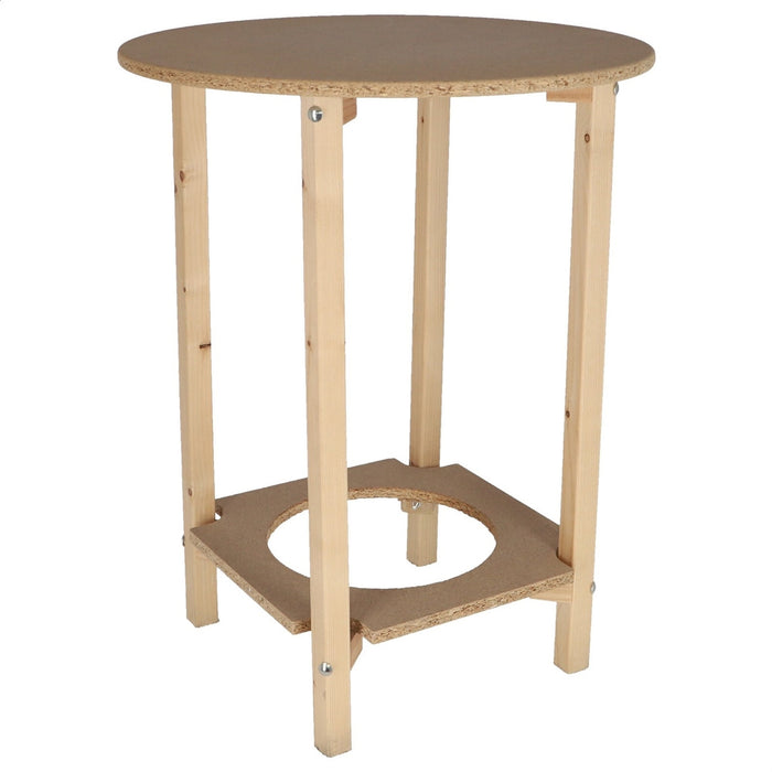 Mesa camilla sin barnizar 60x60x75cm