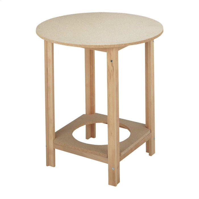 Mesa camilla redonda sin barniz 60x60x75 cm