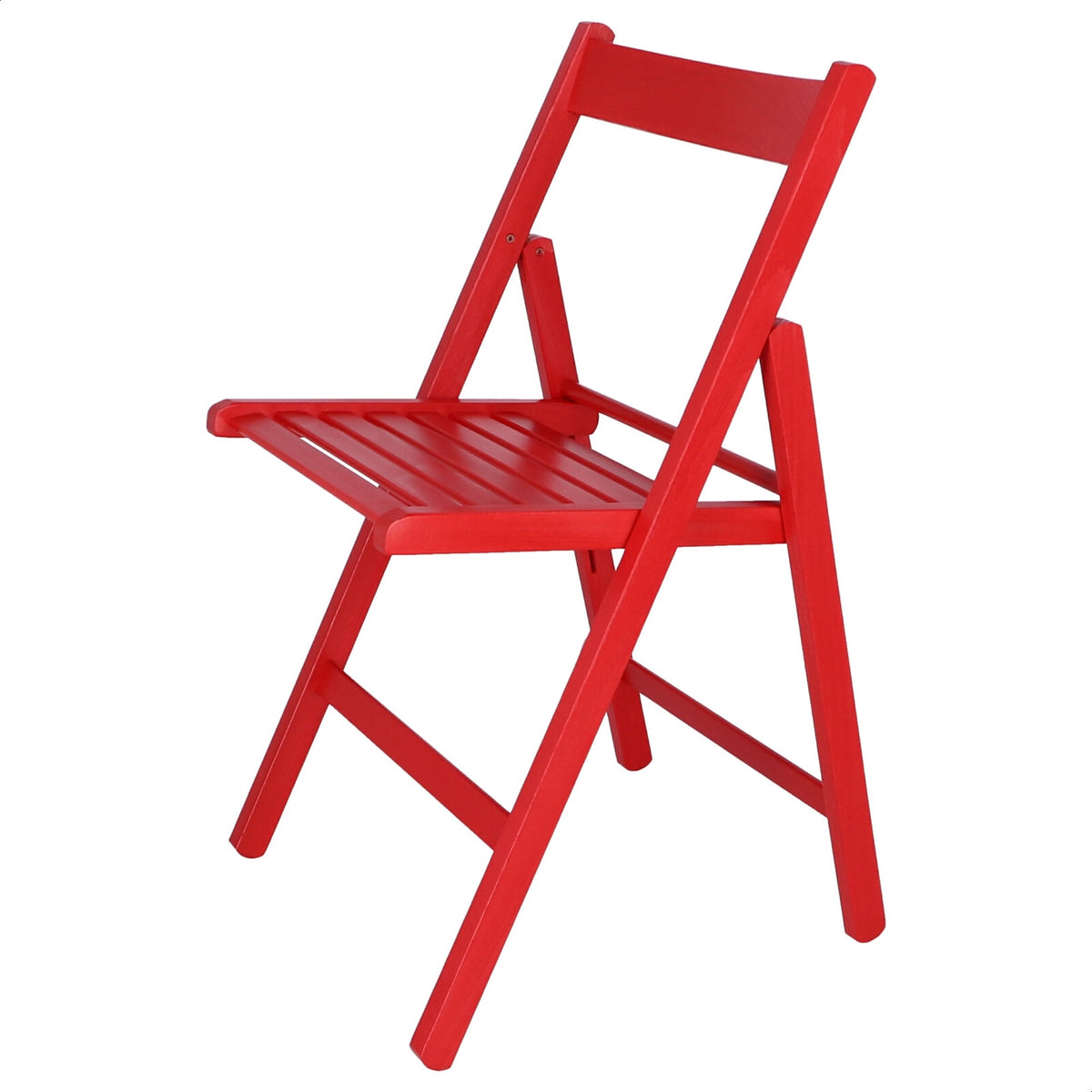 Silla madera de haya rojo 43x47x79 cm