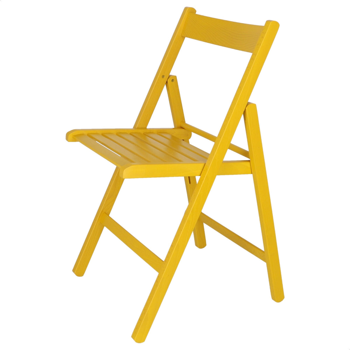 Silla madera de haya amarillo 43x47x79 cm