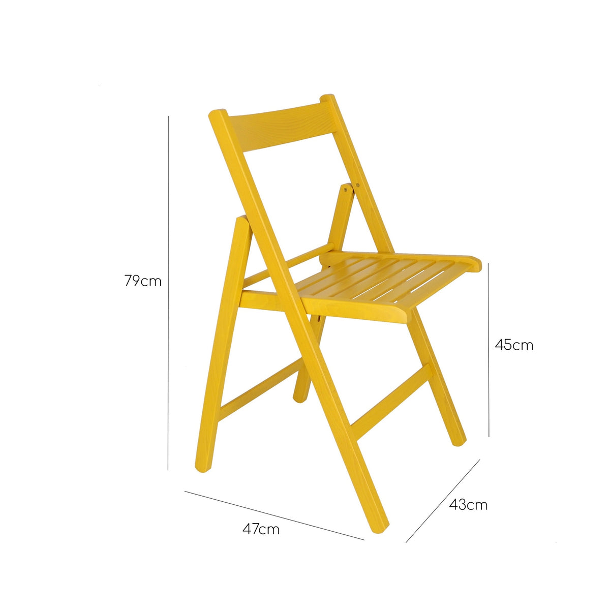 Silla madera de haya amarillo 43x47x79 cm (3)