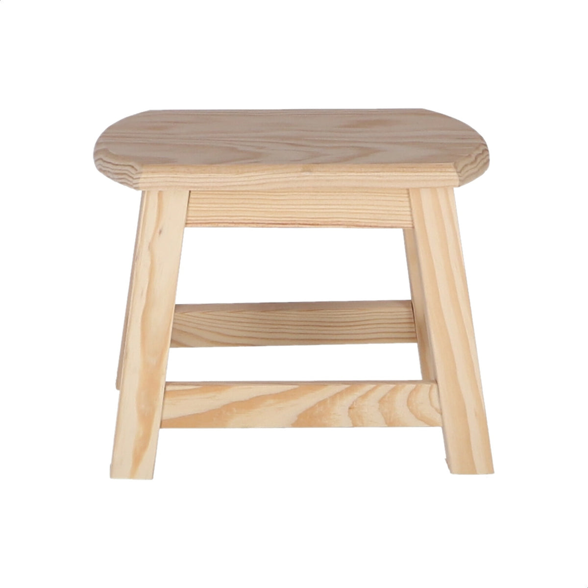 Taburete oval madera sin barniz 30x22x24 cm (6)