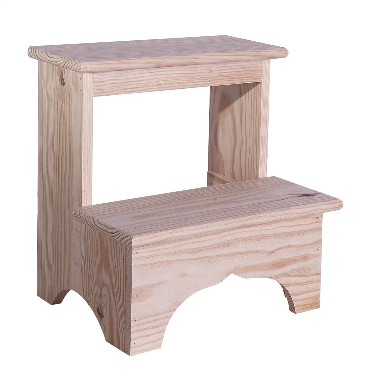 Taburete escalón madera acabado aceite 40x30x40 cm