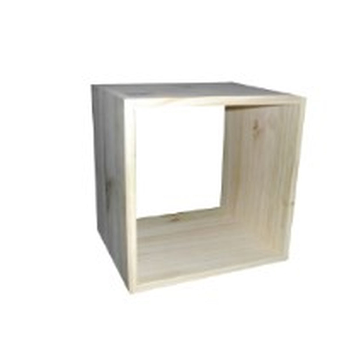 Cubo de almacenamiento madera 1 compartimento 36x30x36 cm