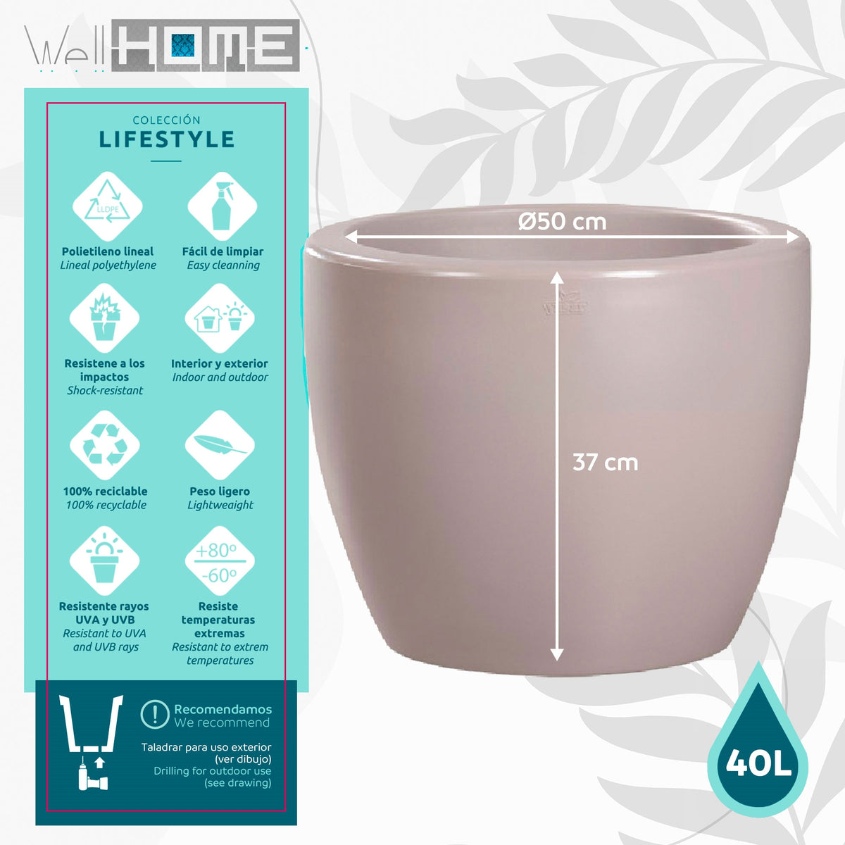 Maceta Ordesa Ø50 cm cemento (2)