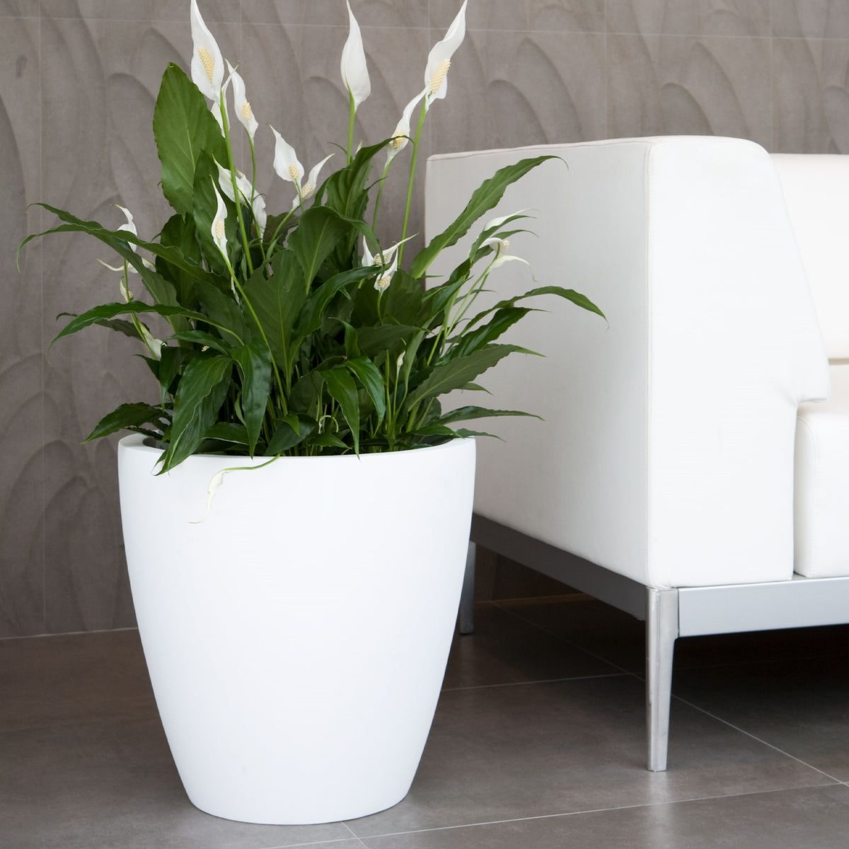 Maceta Accord Ø30x34 cm blanca (4)