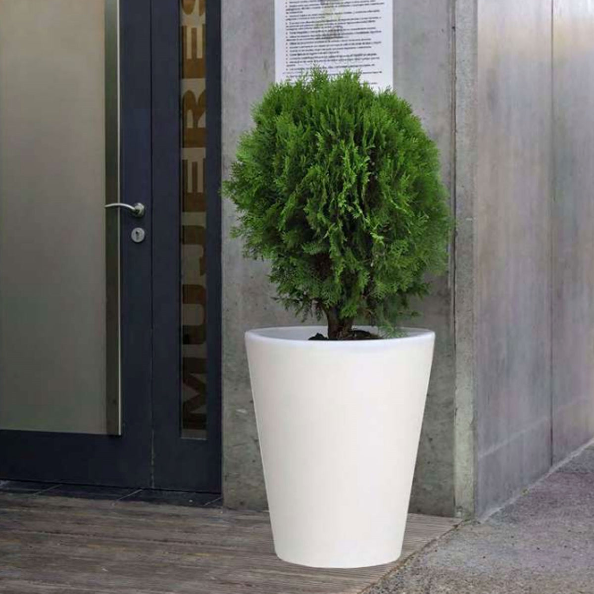 Maceta Bretaña Ø50x60 cm blanca (4)