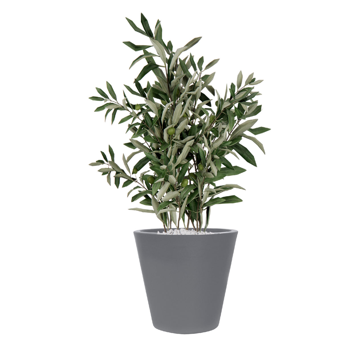 Maceta Corsa Ø40x40 cm blanca (3)