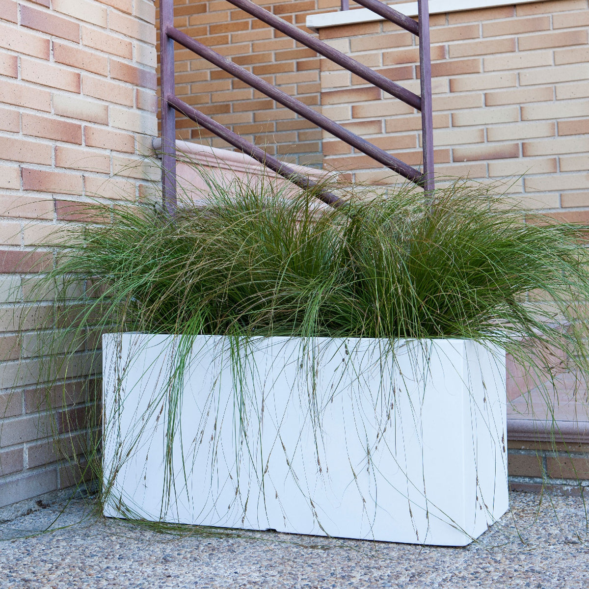 Jardinera polietileno blanco 60x20 cm (3)