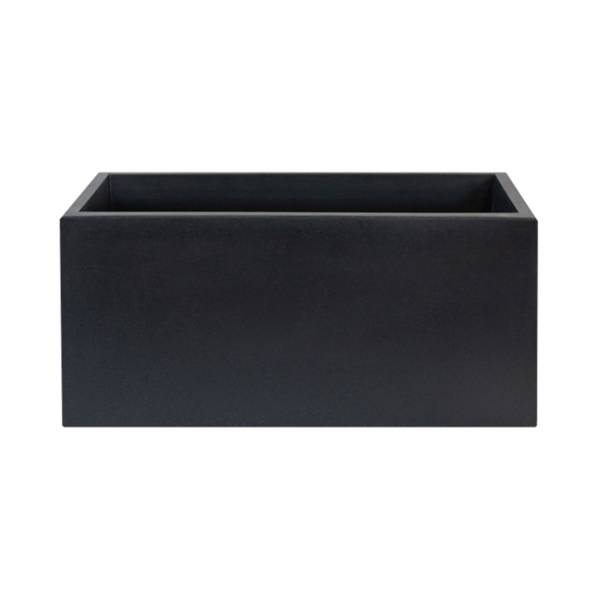 Jardinera polietileno antracita 60x20 cm