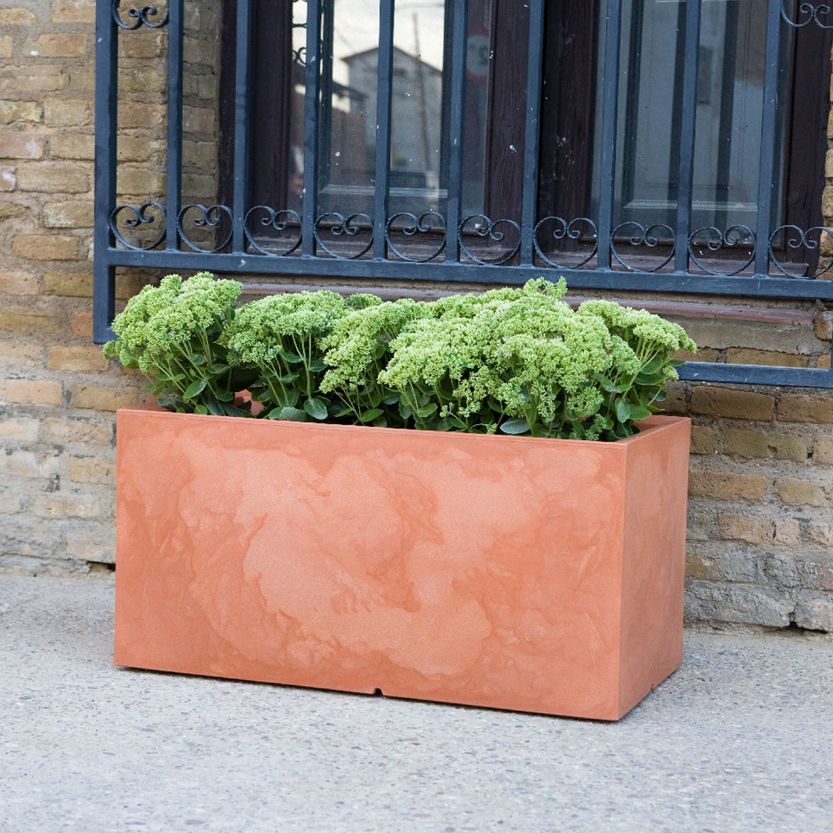Jardinera polietileno terracota 60x20 cm (3)