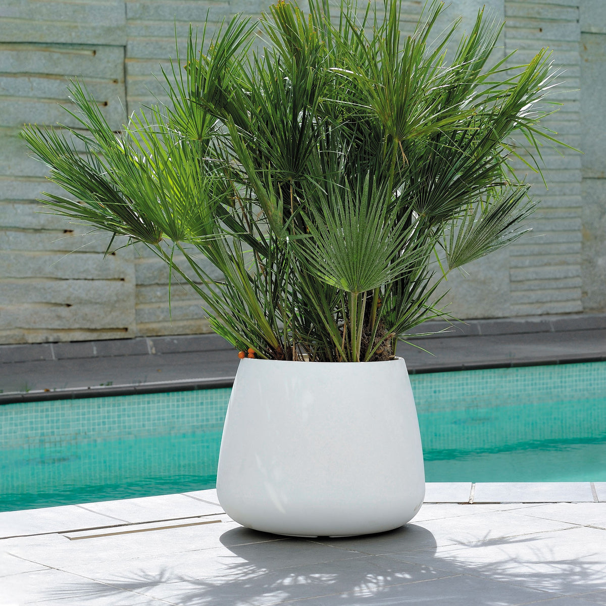 Maceta Adam Ø41x35 cm blanca (6)