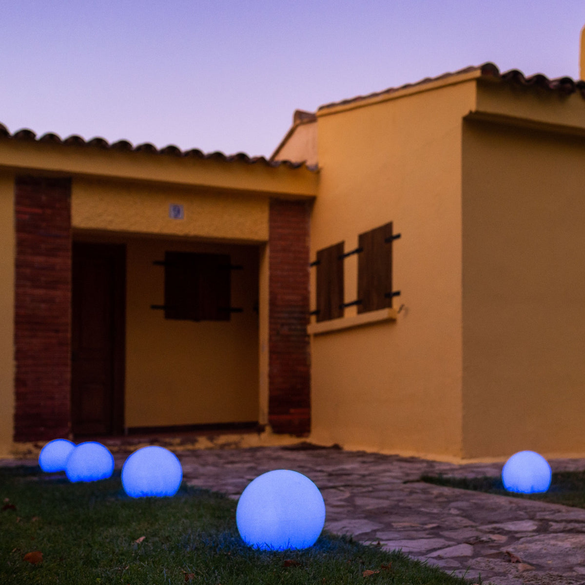 Bola con luz Luna exterior Ø30x27cm (7)