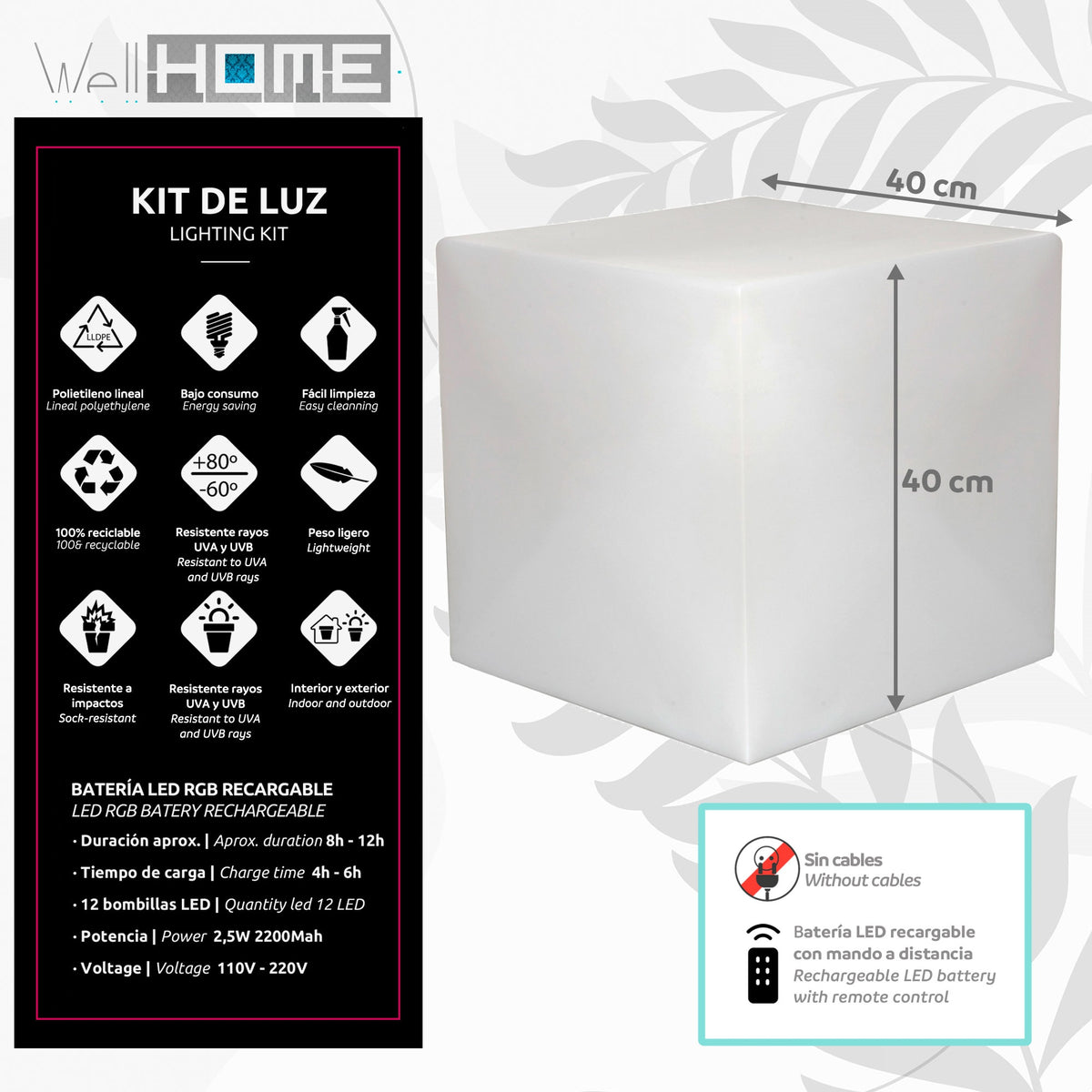 Aplique exterior Dan-i Lamp 40x40cm (2)