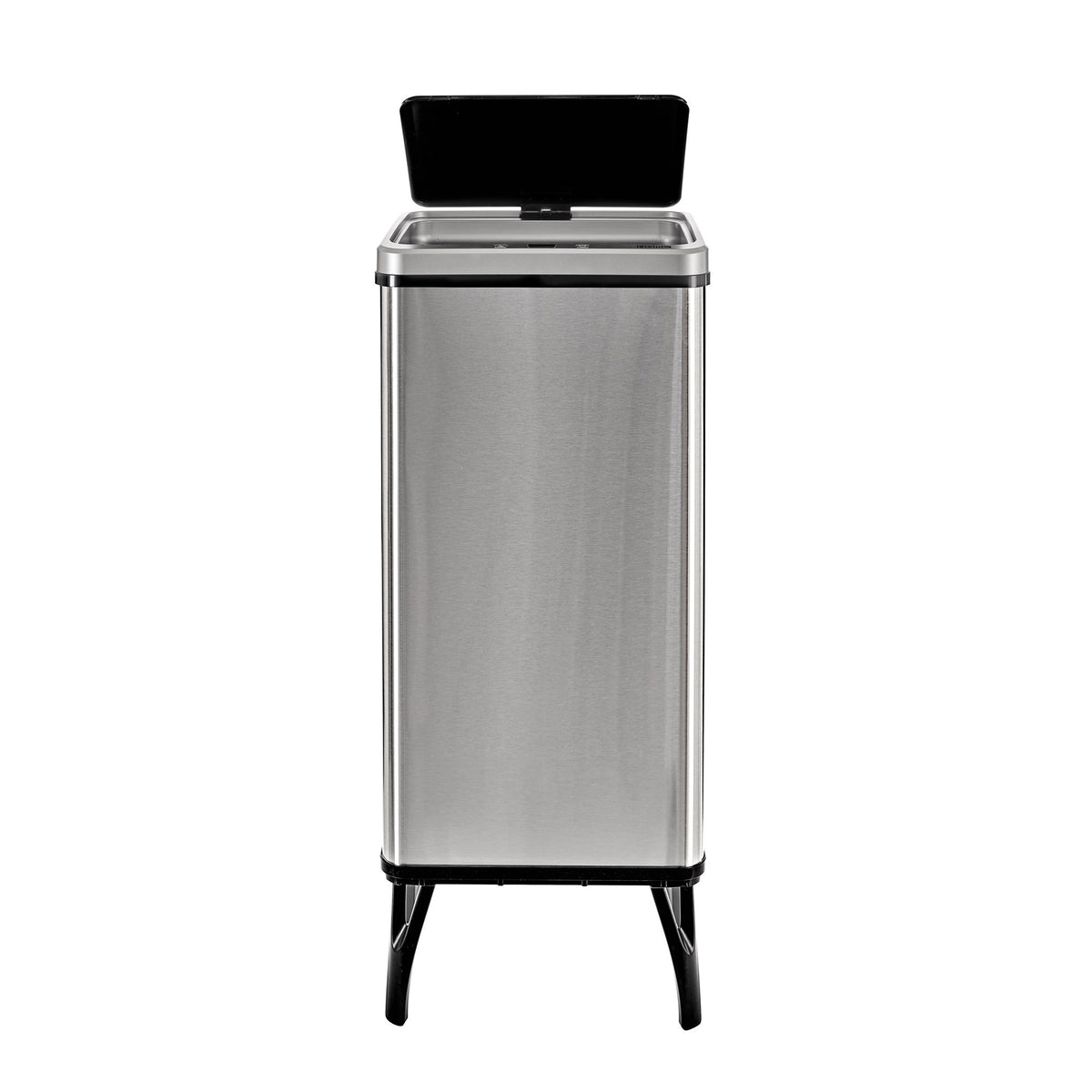Cubo de basura inteligente apertura automática 60L gris (6)