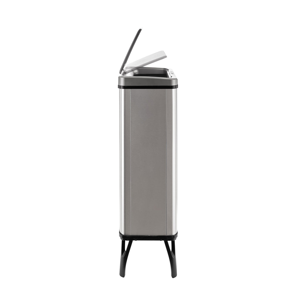 Cubo de basura inteligente apertura automática 60L gris (8)