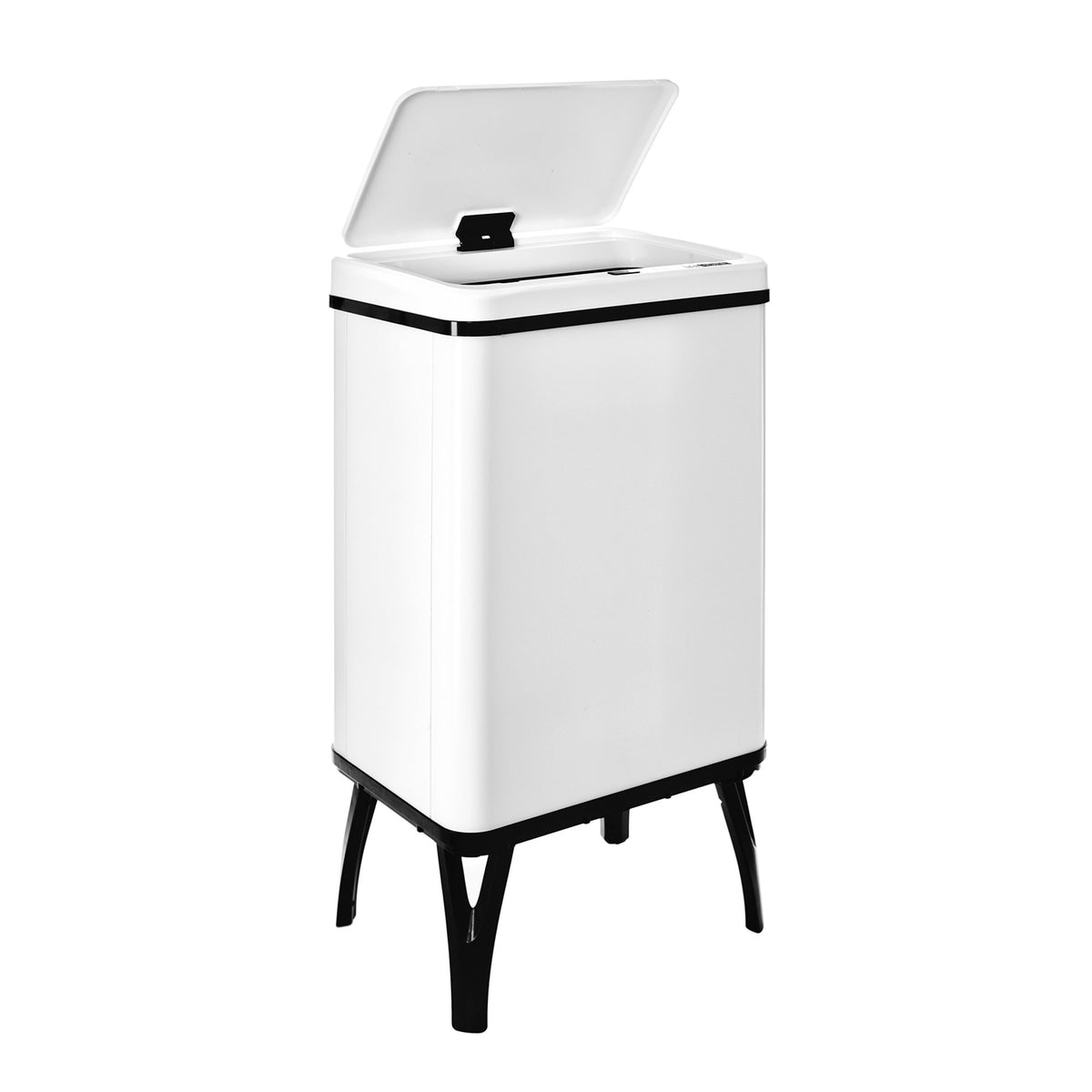 Cubo de basura inteligente apertura automática 40L blanco