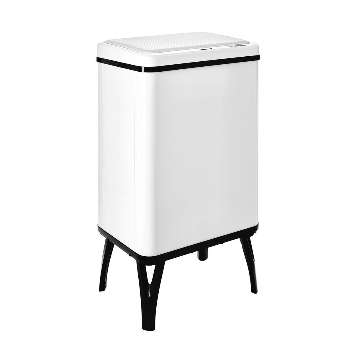 Cubo de basura inteligente apertura automática 40L blanco (3)