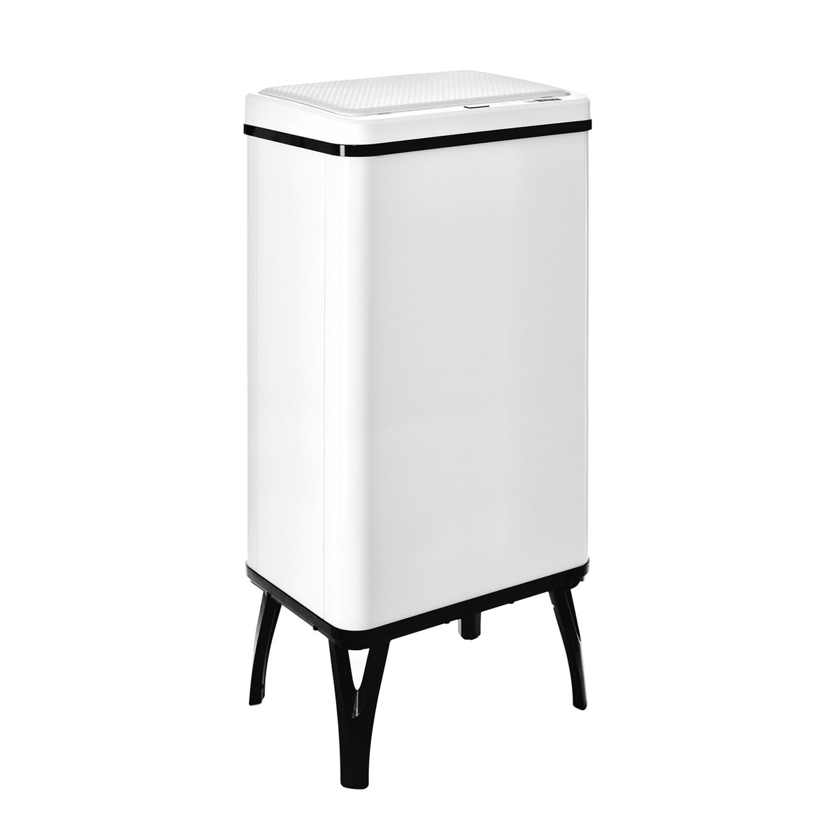Cubo de basura inteligente apertura automática 50L blanco (3)