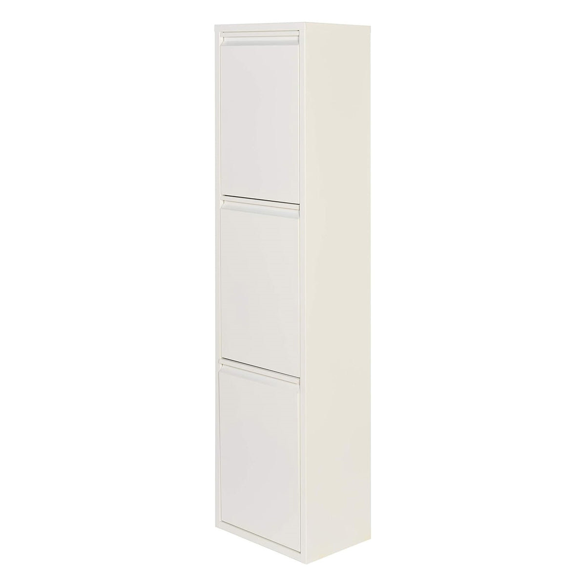 Cubo de reciclaje metálico 3 compartimentos 3x17L blanco mate (4)