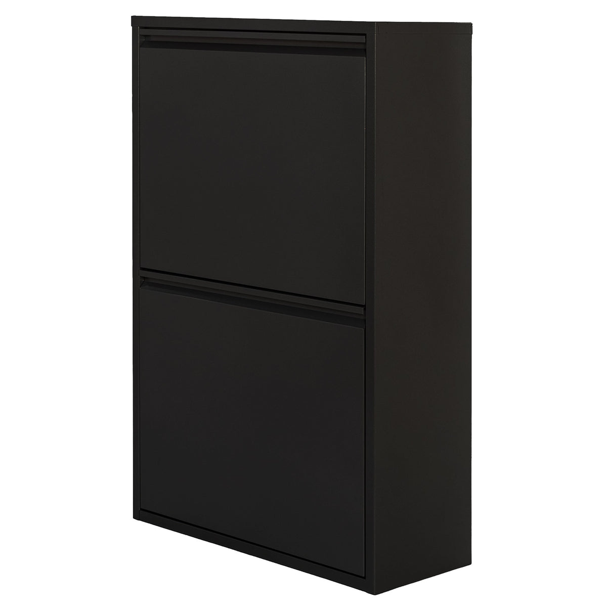Cubo de reciclaje metálico 4 compartimentos 4x17L negro mate (4)
