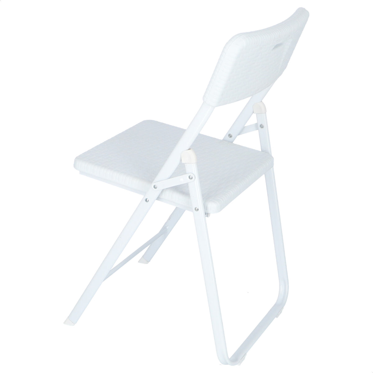 Silla plegable Delta blanca 42,5x81x50cm (4)