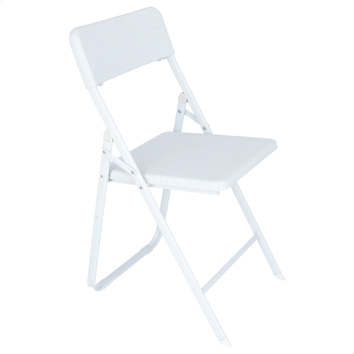 Silla plegable Delta blanca 42,5x81x50cm (6)