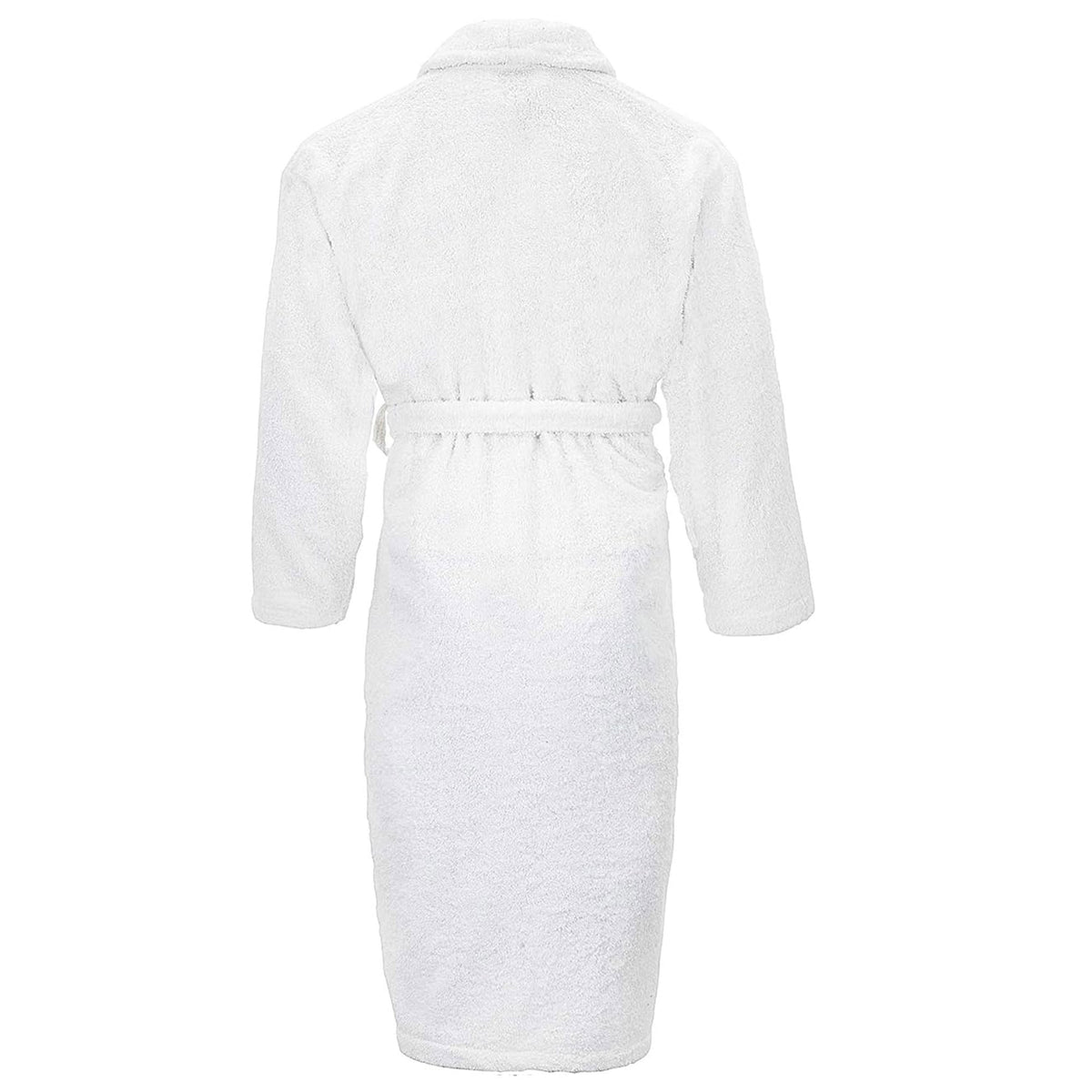 Albornoz 100% algodón rizo blanco talla L (4)