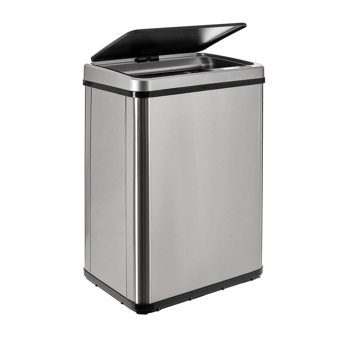 Cubo de basura inteligente sin patas apertura automática 40L gris