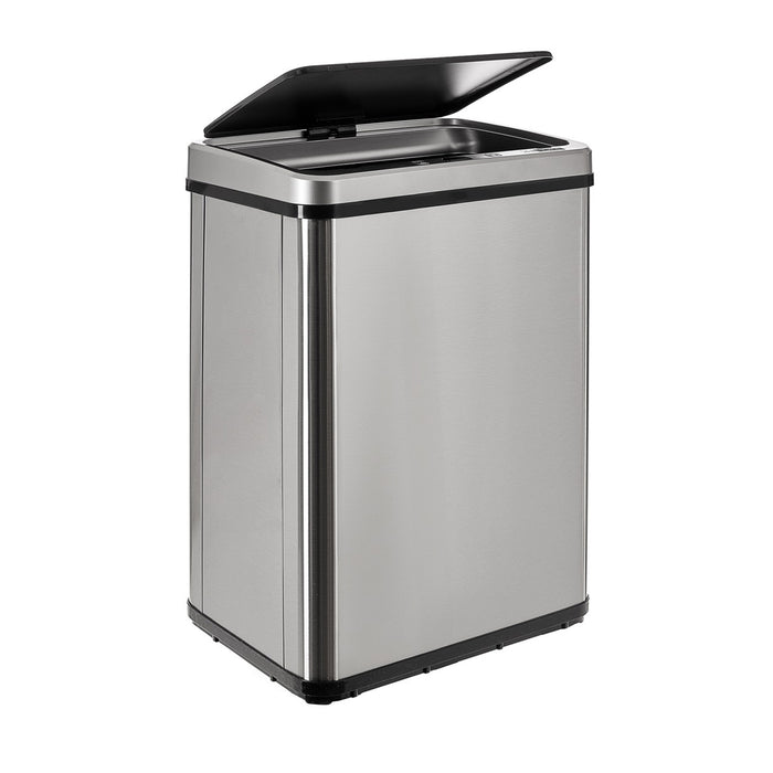 Cubo de basura inteligente sin patas apertura automática 40L gris