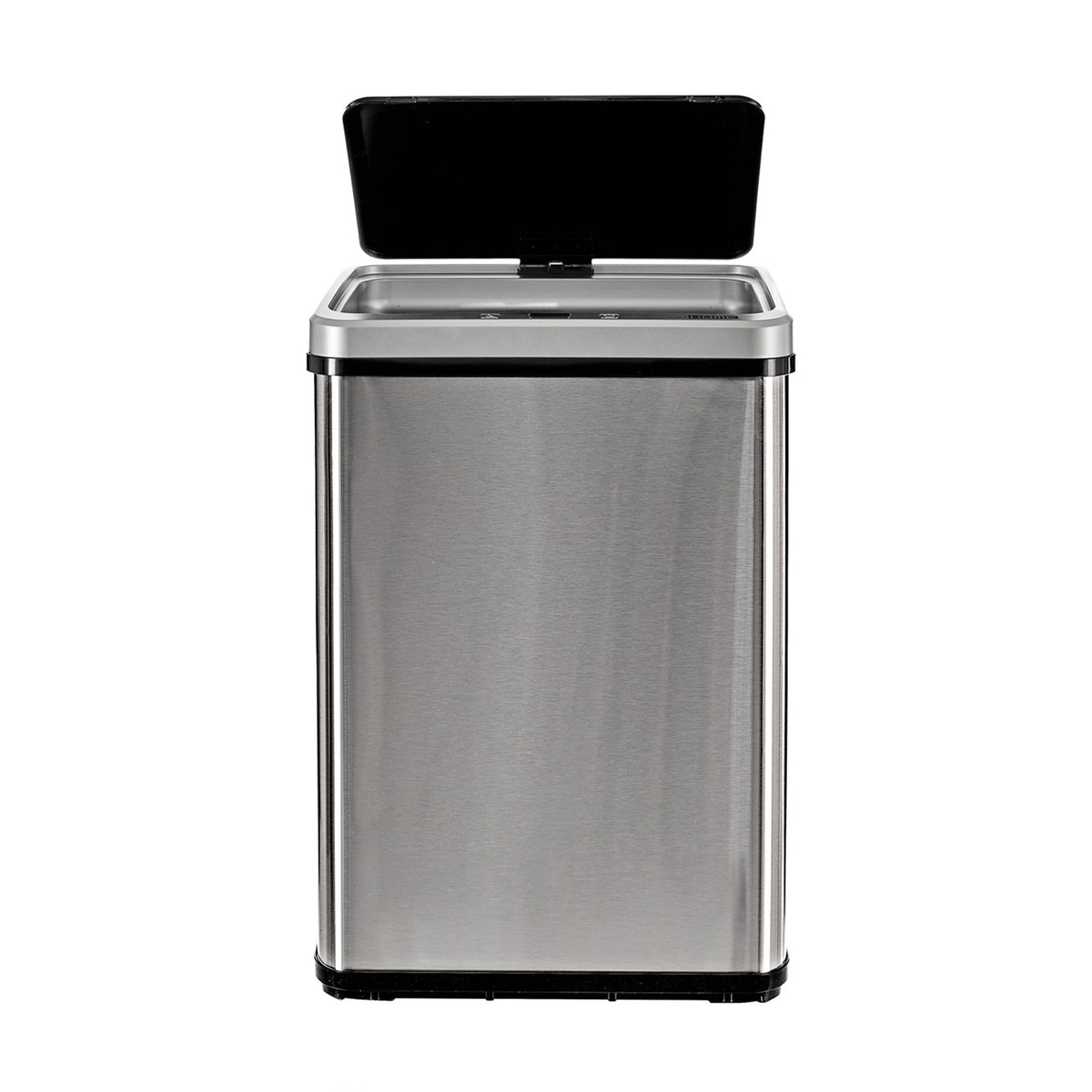 Cubo de basura inteligente sin patas apertura automática 40L gris (7)