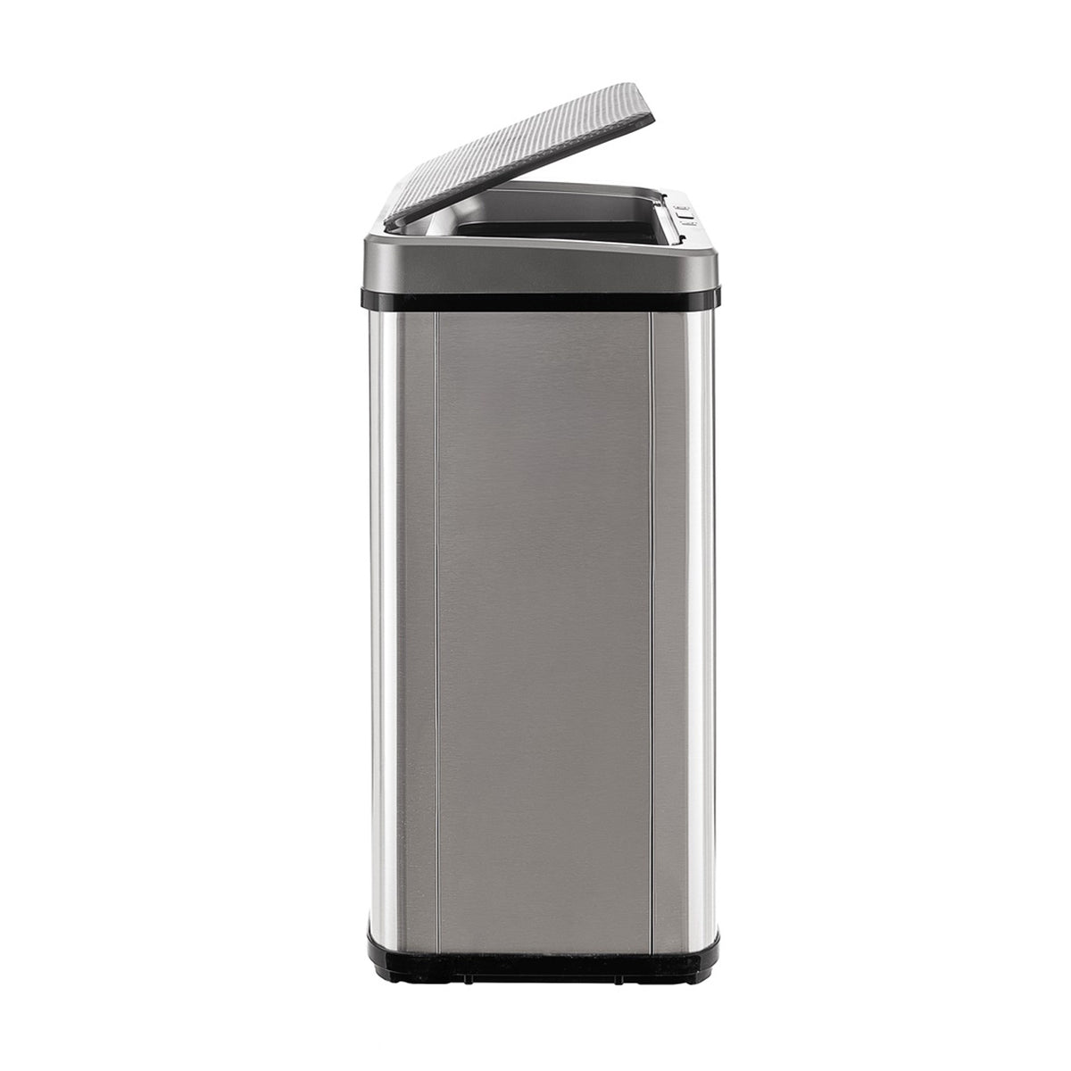 Cubo de basura inteligente sin patas apertura automática 40L gris (8)