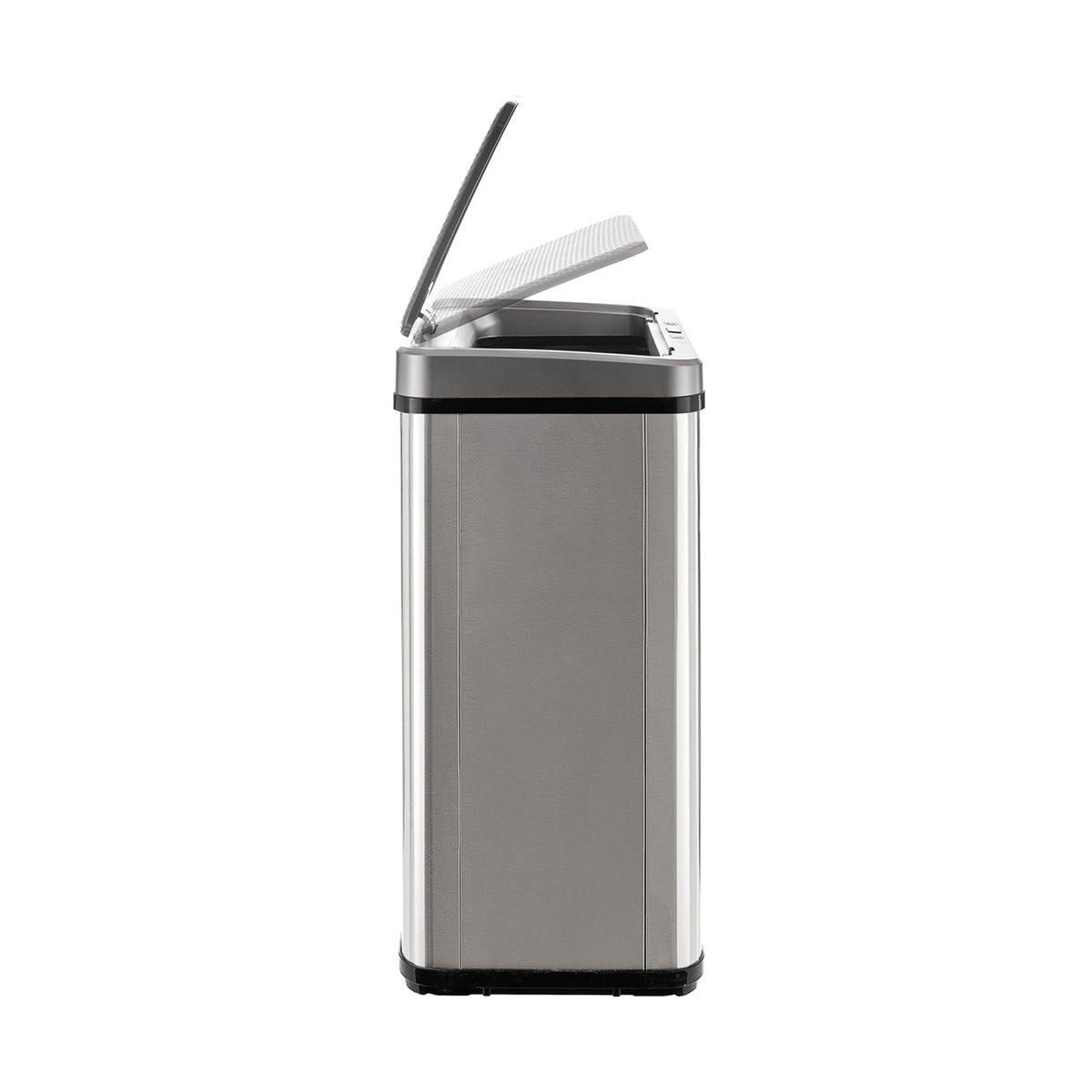 Cubo de basura inteligente sin patas apertura automática 40L gris (9)
