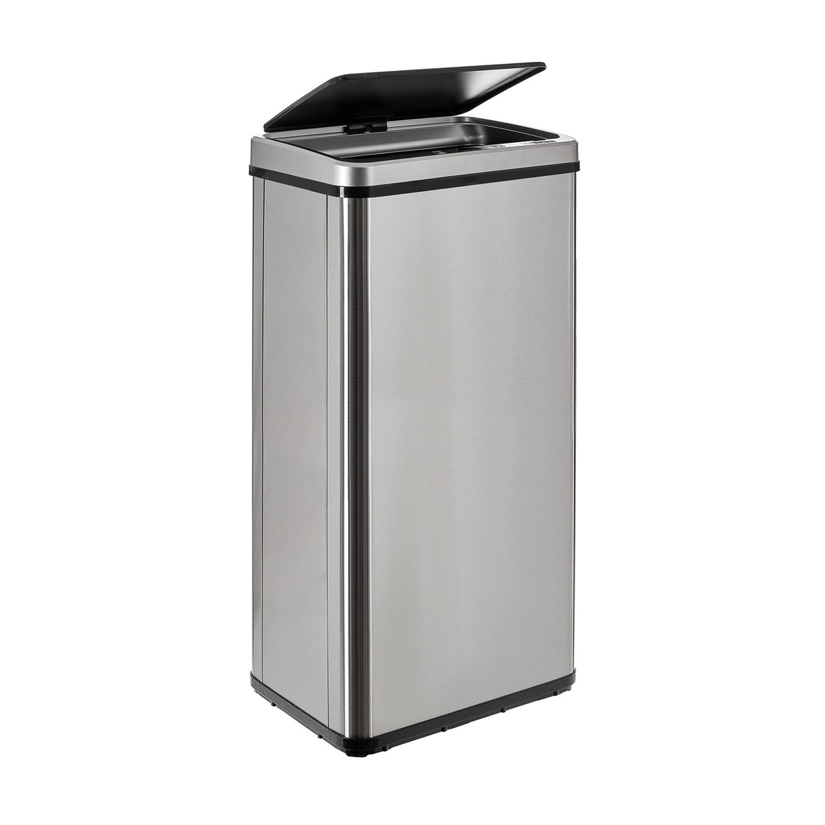 Cubo de basura inteligente sin patas apertura automática 60L gris