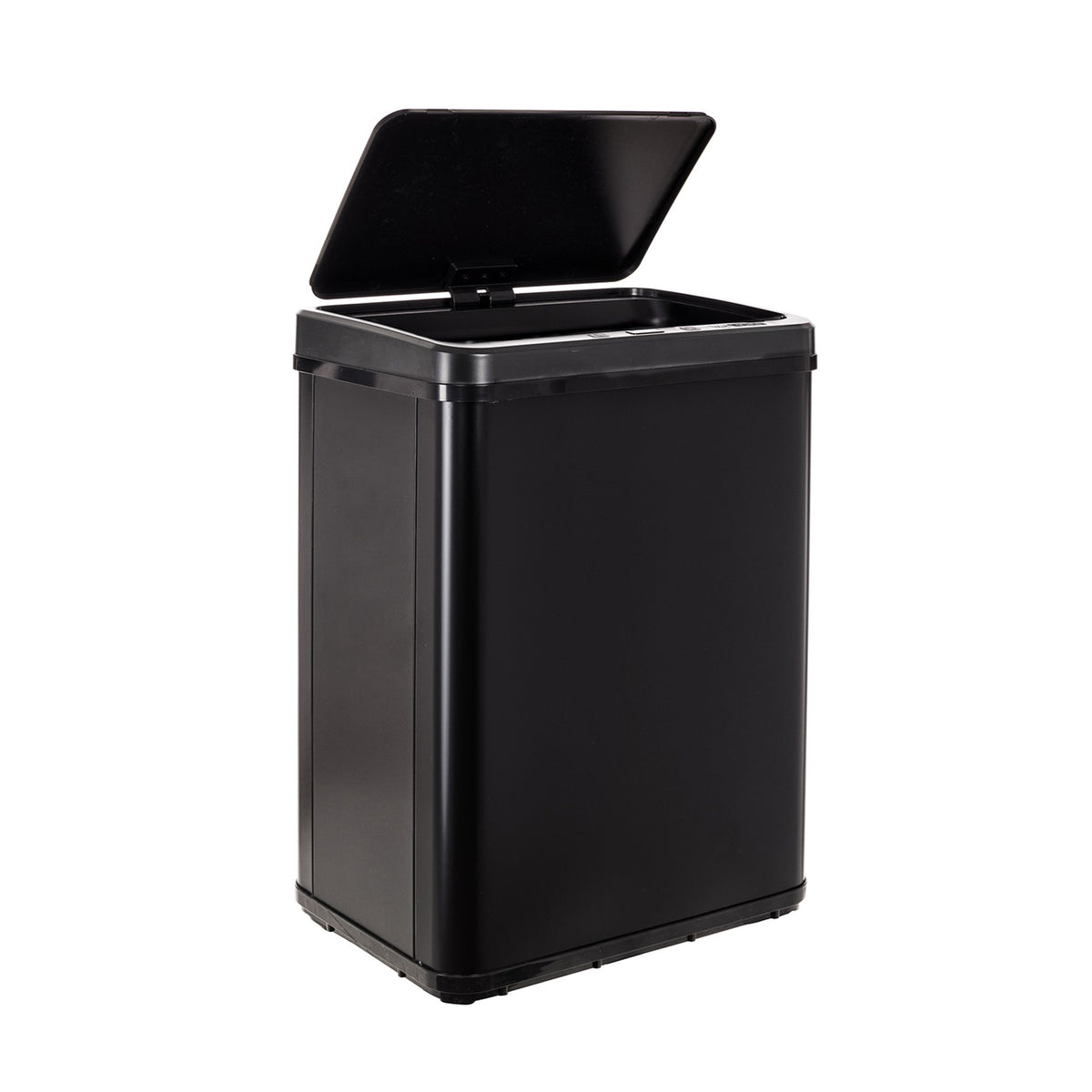 Cubo de basura con sensor apertura automática 40L negro