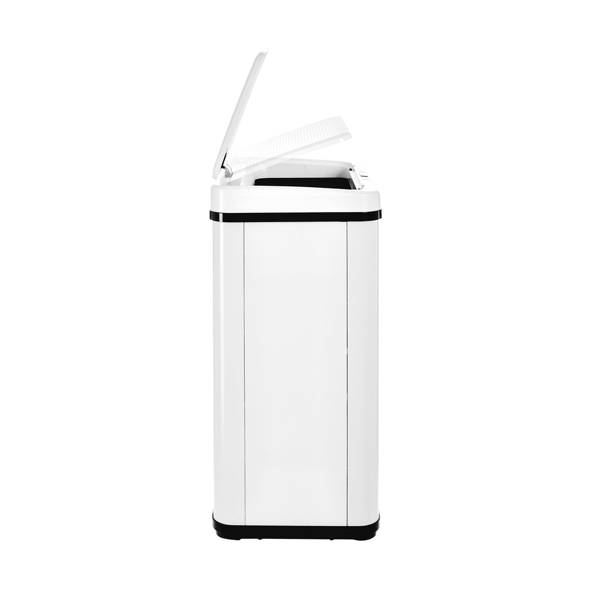 Cubo de basura con sensor apertura automática 40L blanco (8)