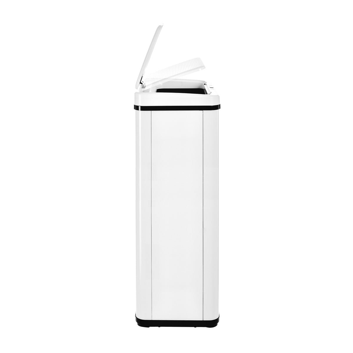 Cubo de basura con sensor apertura automática 60L blanco (8)